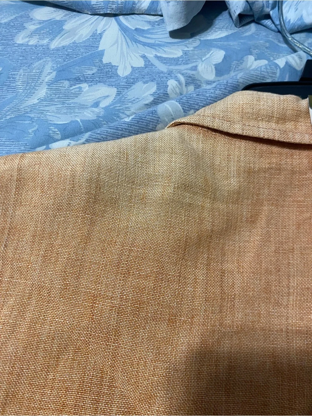 Men's Orange Linen Blazer - Lightweight Casual Sport Coat